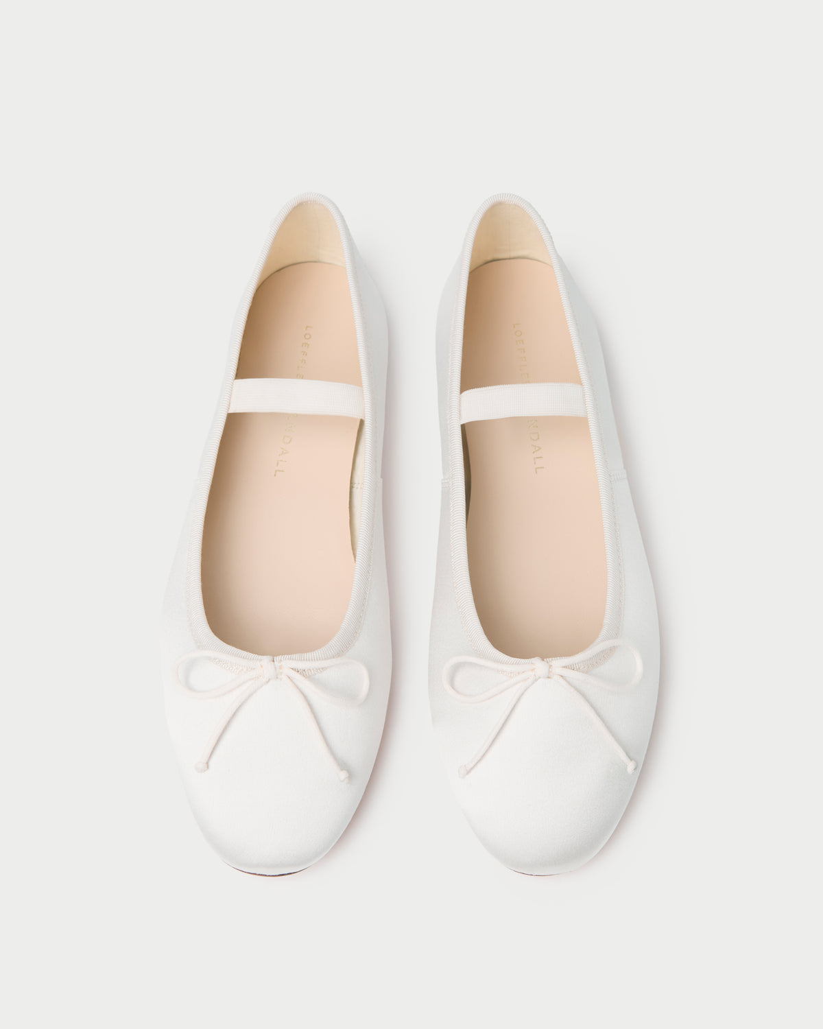 Leonie Cream Satin Ballet Flat | Flats | Footwear