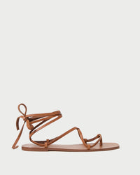 Lianna Cognac Lace-Up Sandal