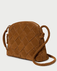 Mallory Cacao Woven Crossbody