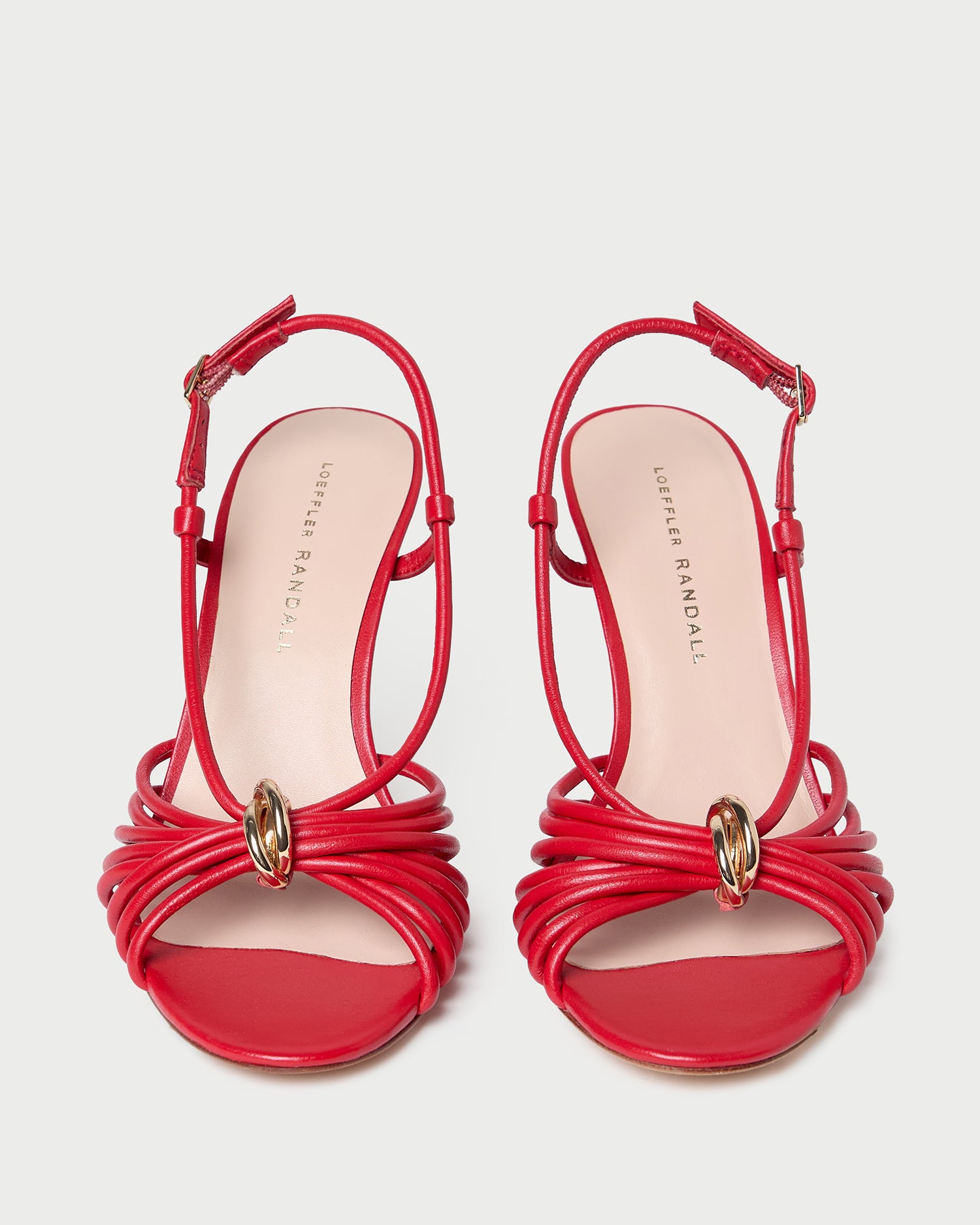 Mareka Red Leather Heeled Sandal | Footwear