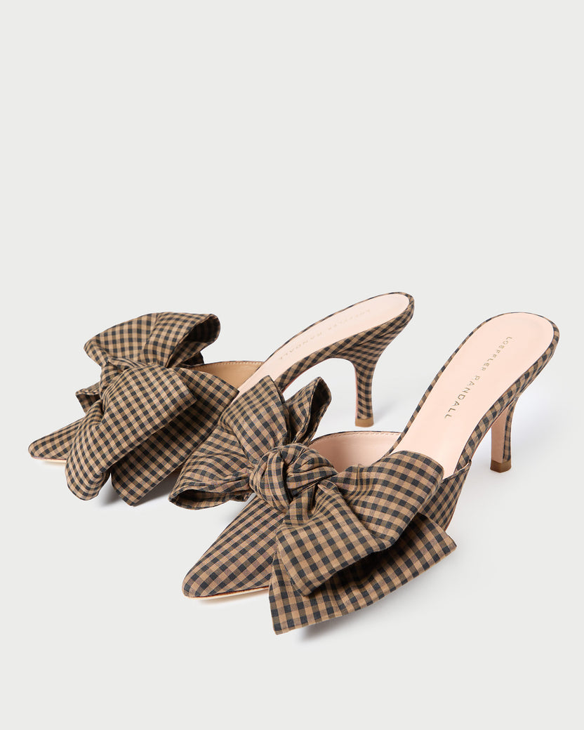 Margot Red Moiré Bow Mule main image 1