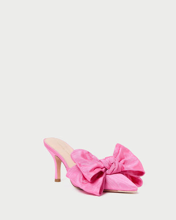 Margot Red Moiré Bow Mule main image 0