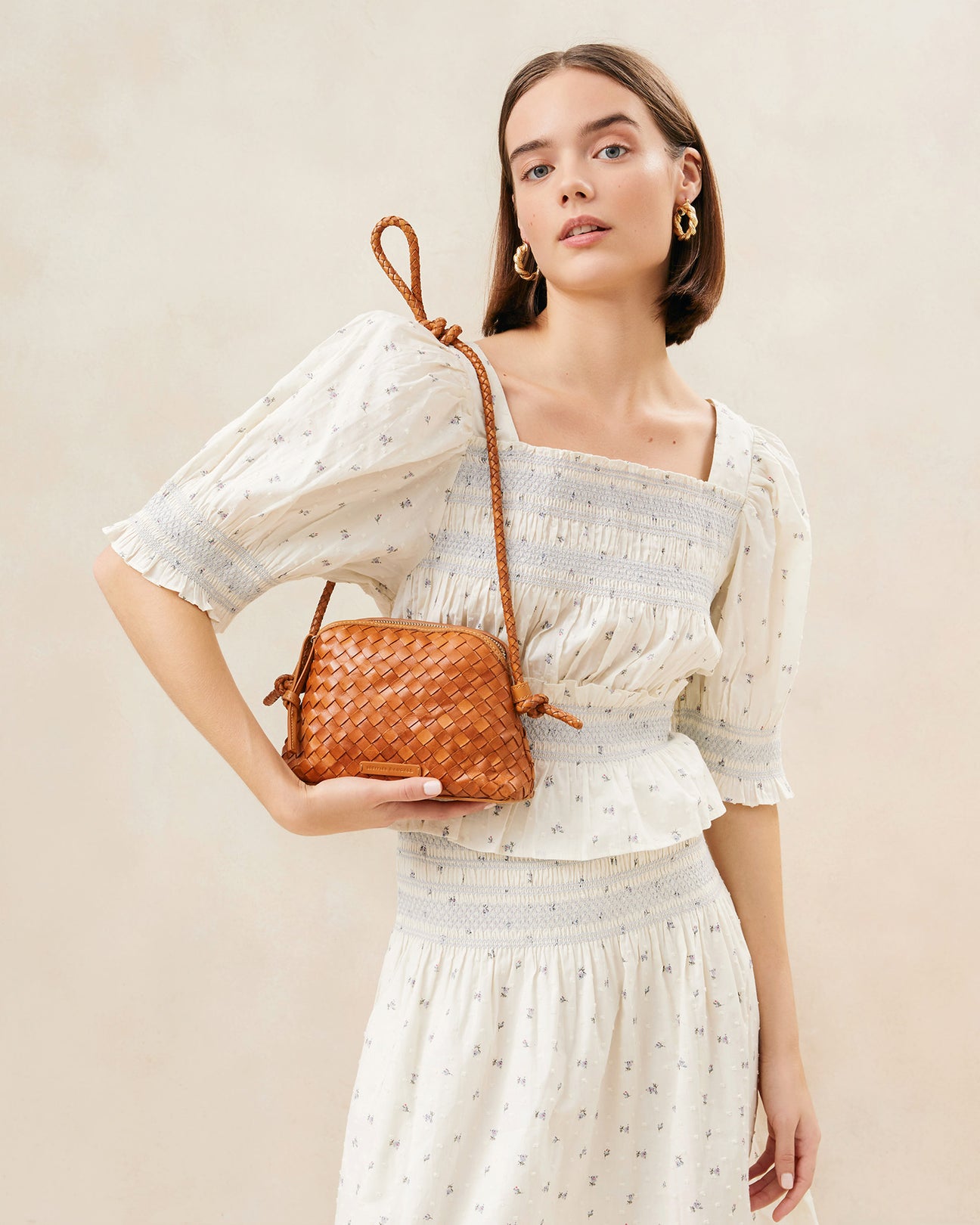 Loeffler Randall | Marybeth Desert Sand Crossbody l Crossbodies l Handbags