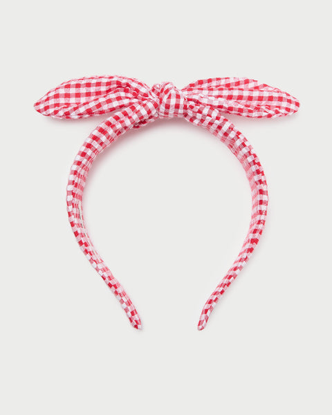 【EMIS】GINGHAM CHECK HAIRBAND (5 Colors) GINGHAM CHECK HAIRBAND - EMIS