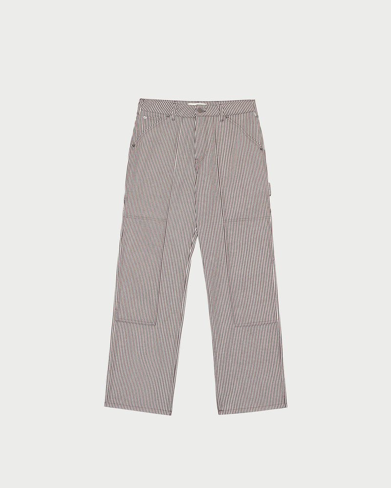 Molly Workwear Jean in brown striped denim.