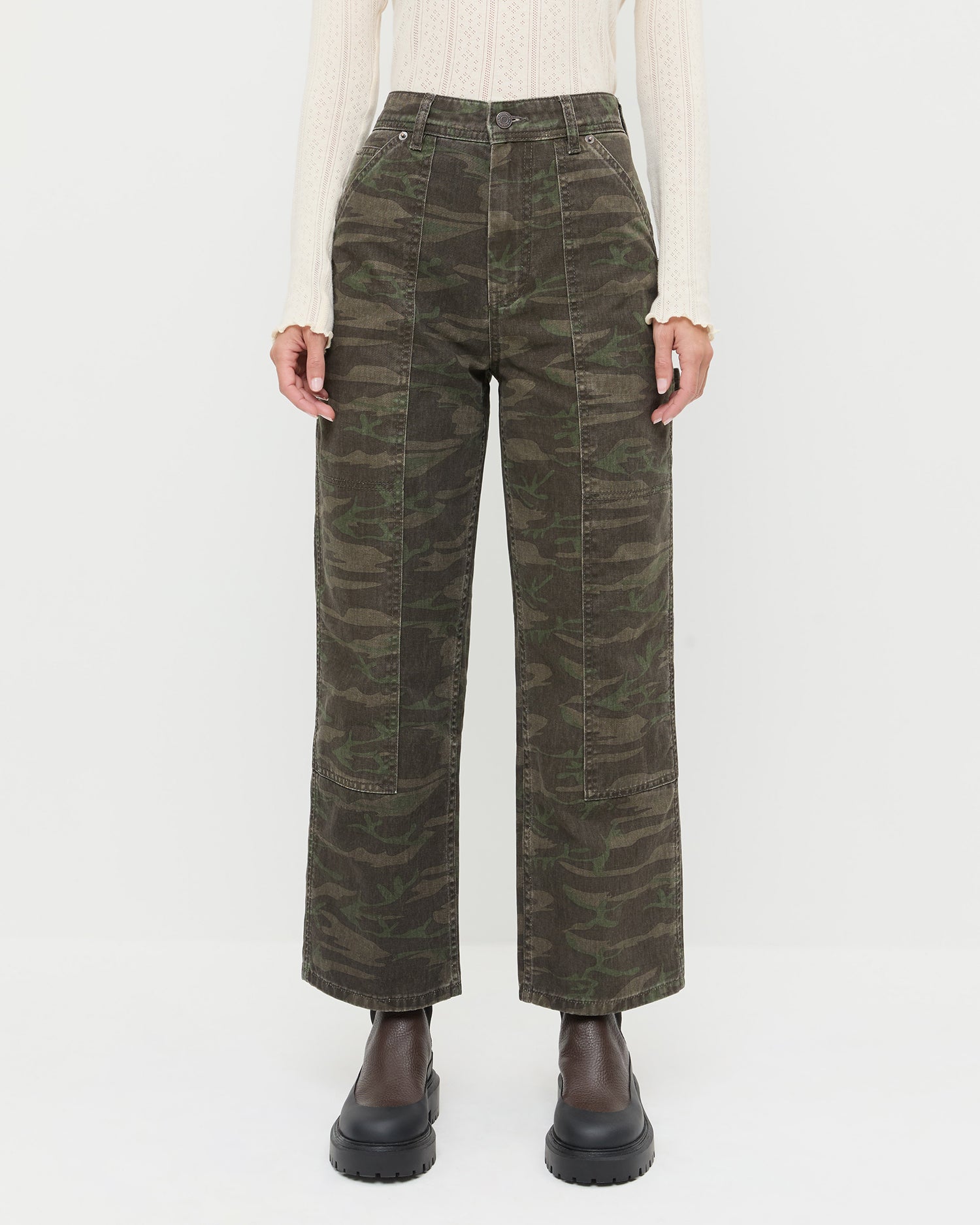 Molly Dark Camo Workwear Jean | Bottoms | Apparel