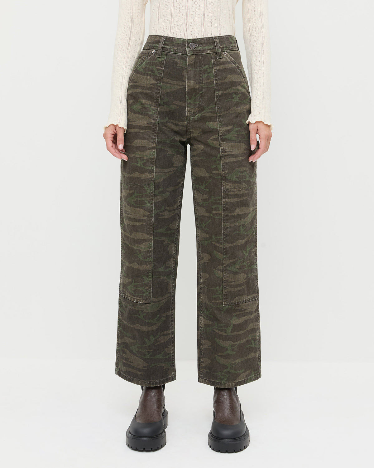 Molly Dark Camo Workwear Jean | Bottoms | Apparel