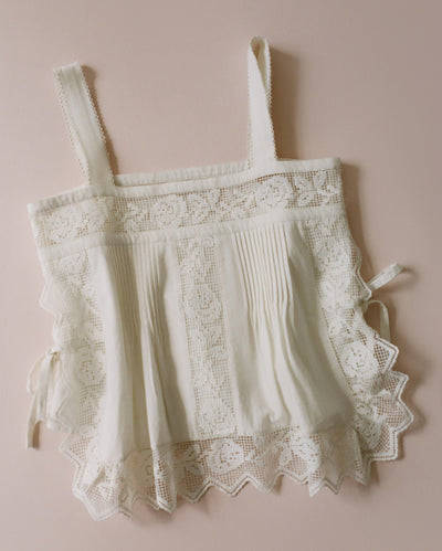 Pia Top in white cotton - Loeffler Randall