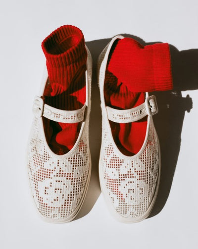 Cooper Cream Lace Mary Jane Sneaker - Loeffler Randall
