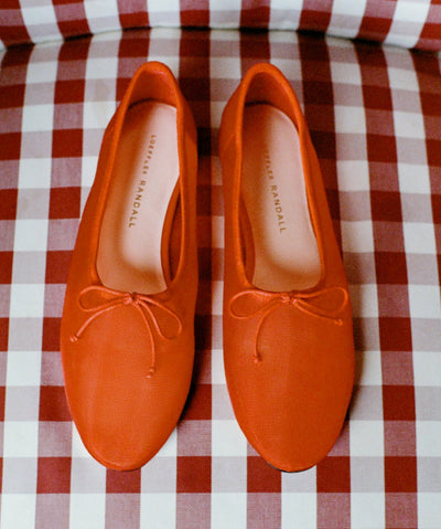 Landon Red Mesh Ballet Flat - Loeffler Randall