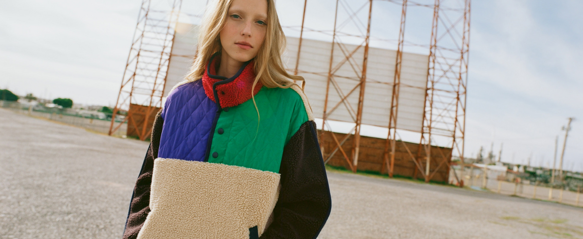 Liz Fleece in natural and multi color - Loeffler Randall
