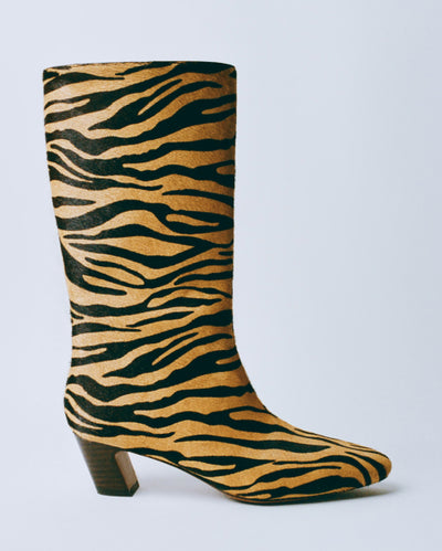 Cleo Zebra Mid-Calf Boot - Loeffler Randall