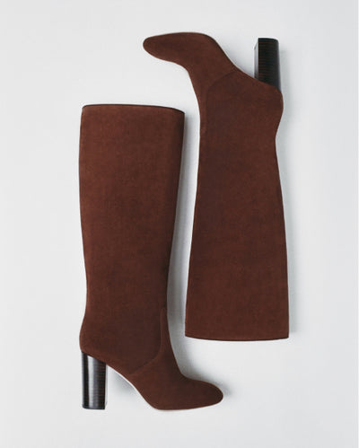 Goldy Espresso Suede Tall Boot - Loeffler Randall
