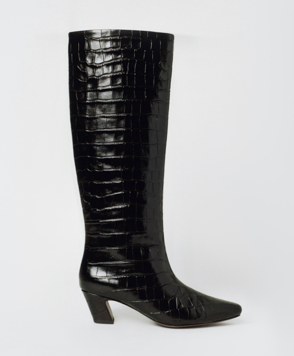 Marley Crocodile Leather Tall Boot - Loeffler Randall