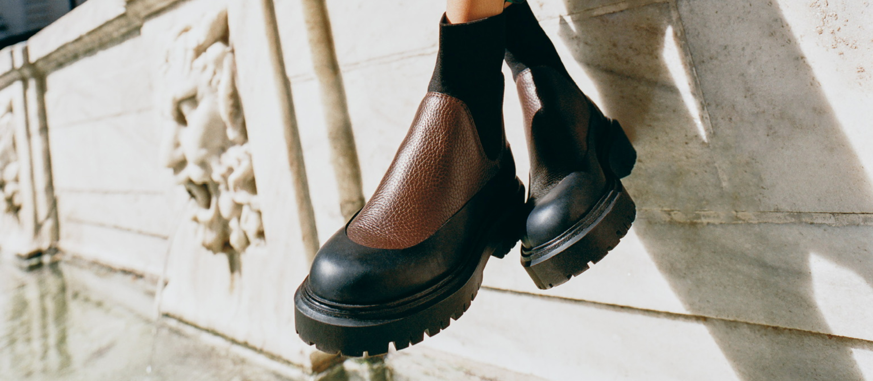 Suri Brown Leather Lug Boot - Loeffler Randall