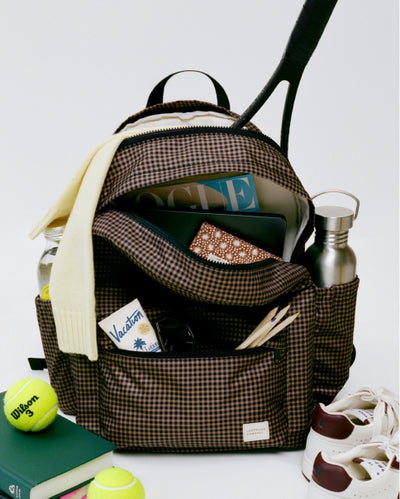 Stevie Brown/Black Check Backpack - Loeffler Randall