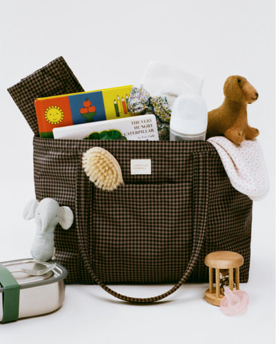 Lyla Brown/Black Check Essential Tote - Loeffler Randall