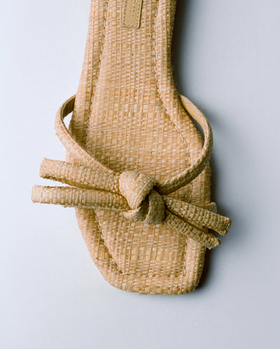 Hadley Natural Bow Sandal - Loeffler Randall