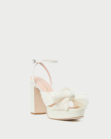 Natalia Pearl Platform Bow Heel