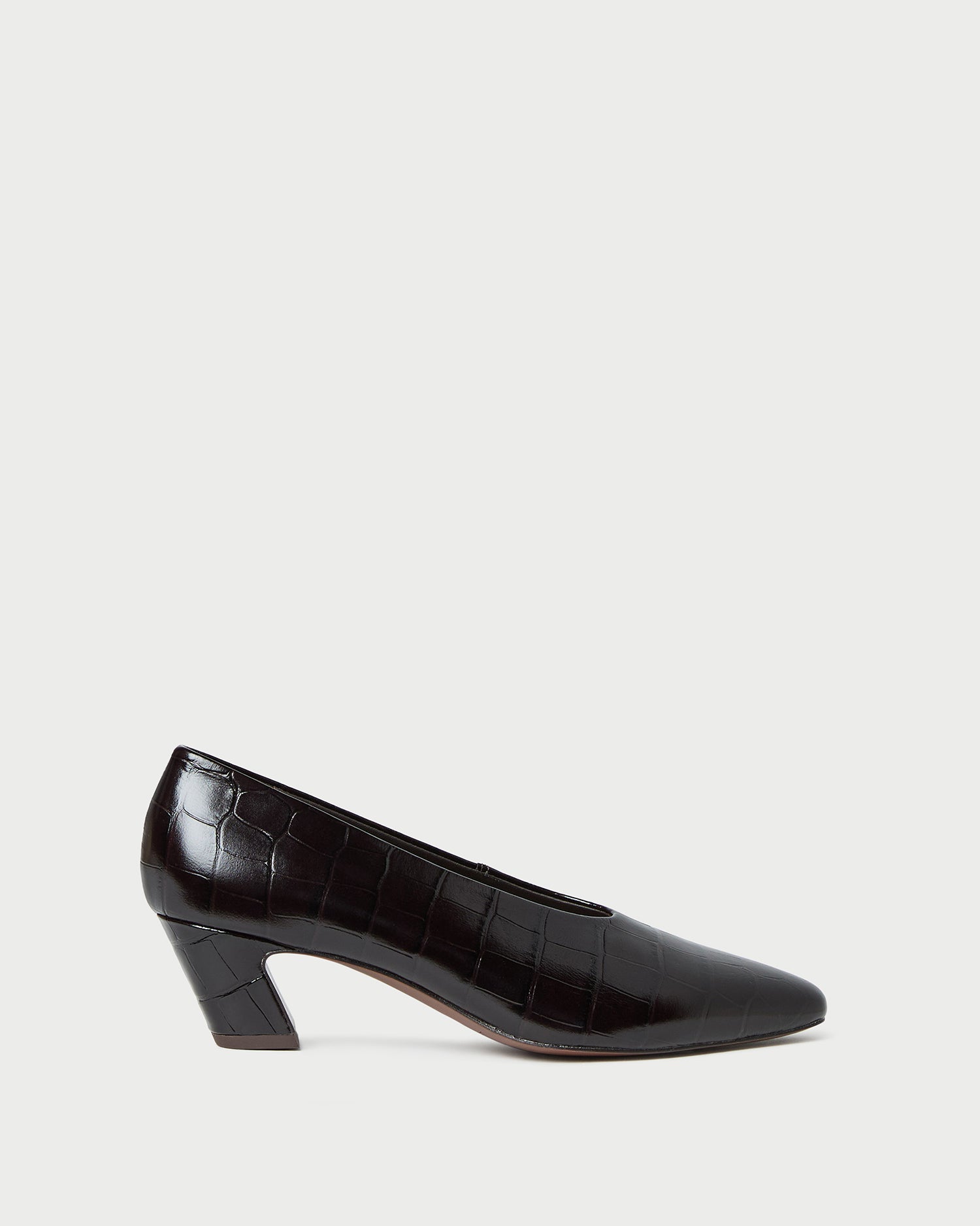 IENA NEBULONI E. ネブロー二 gather pumps Neive Crocodile Leather Low Pump | Pumps | Footwear