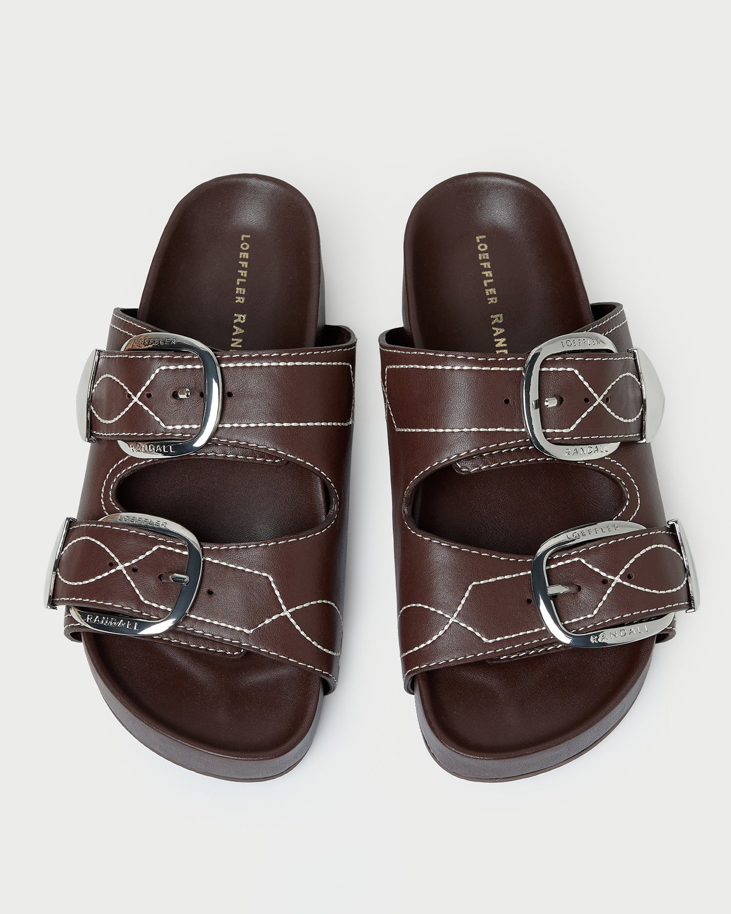 Nico Espresso Two-Band Sandal | Flat Sandals | Footwear