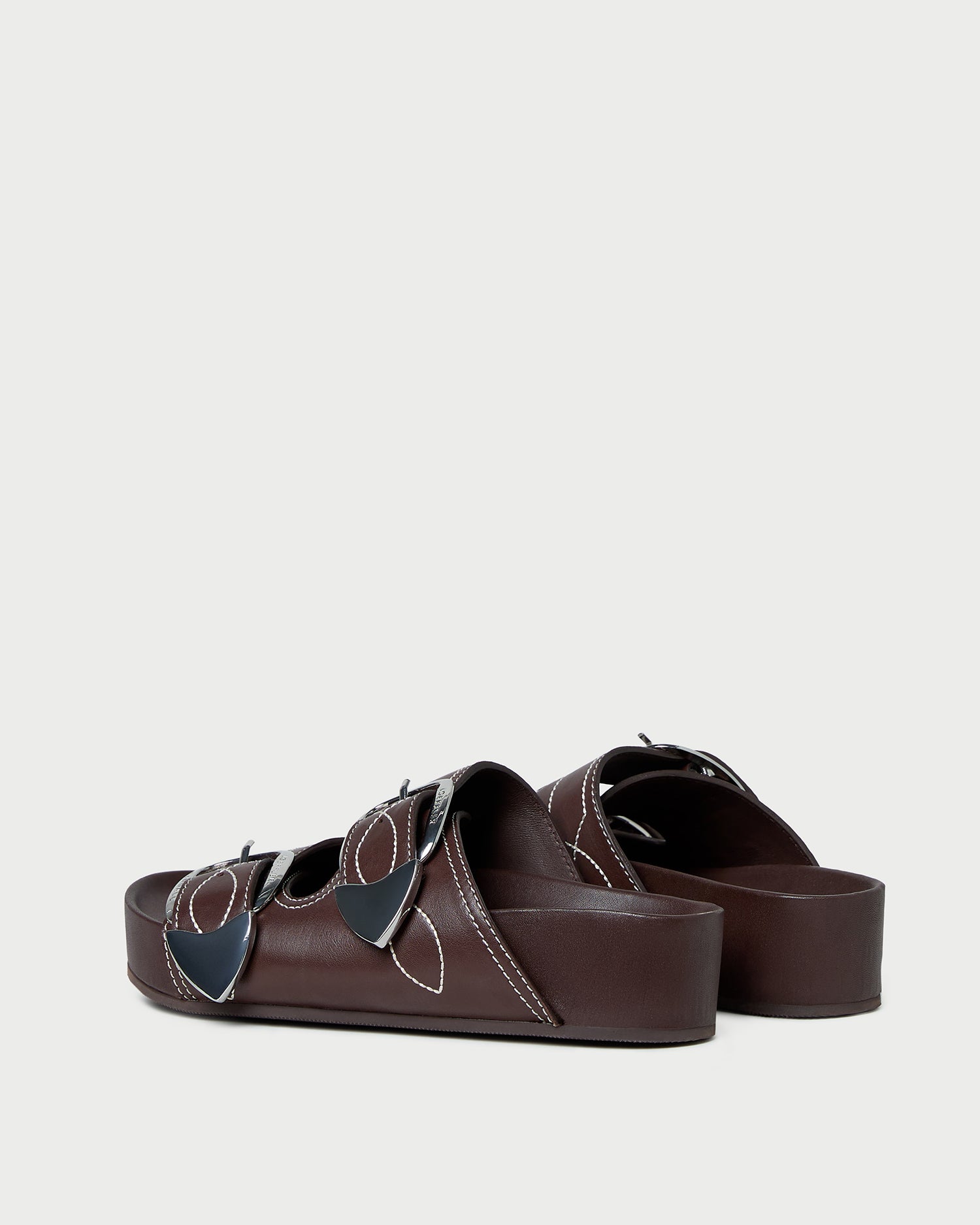 Nico Espresso Two-Band Sandal | Flat Sandals | Footwear