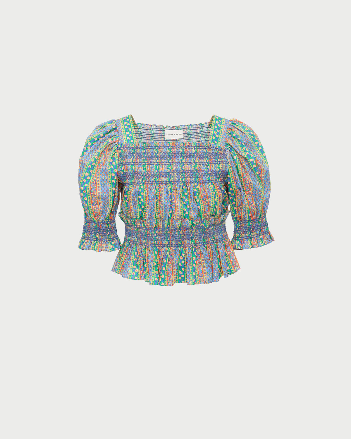 Color: Red/Green/Blue Rosette Floral