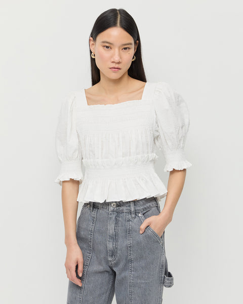 【Katie】JELL-O smocking puff blouse JELL-O smocking puff blouse – Katie Tokyo