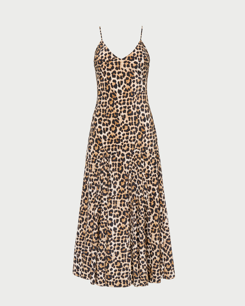 Nissa Leopard Silk Dress | Dresses