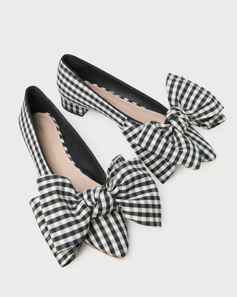 Color: Black/White Gingham