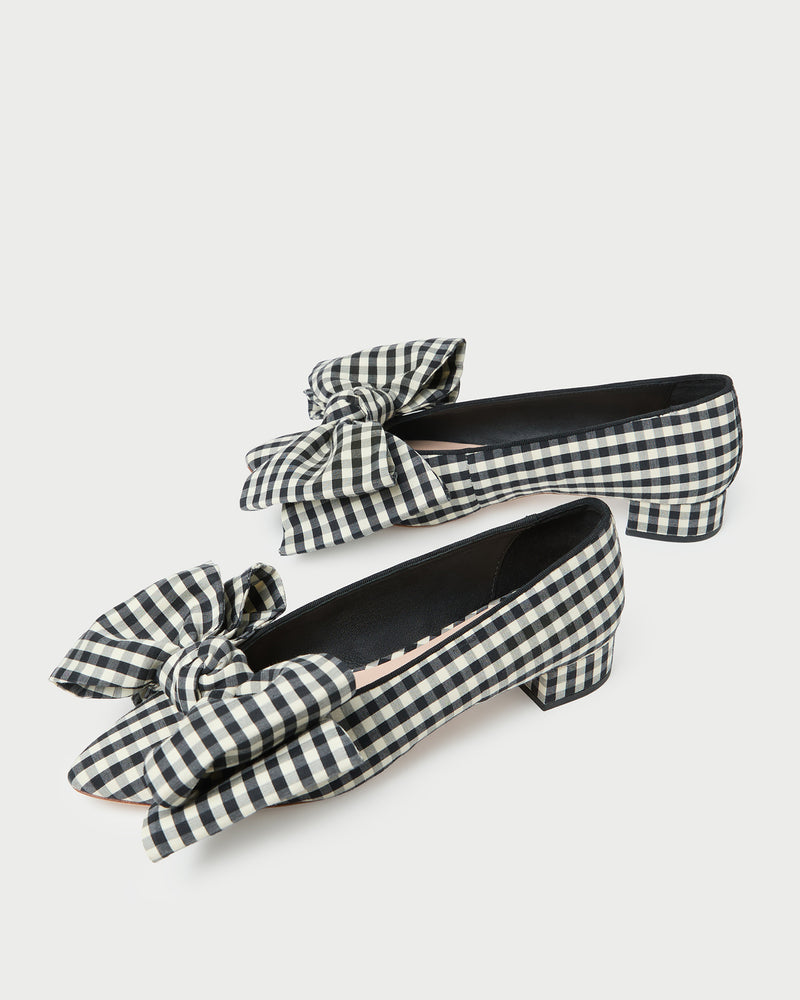 Color: Black/White Gingham
