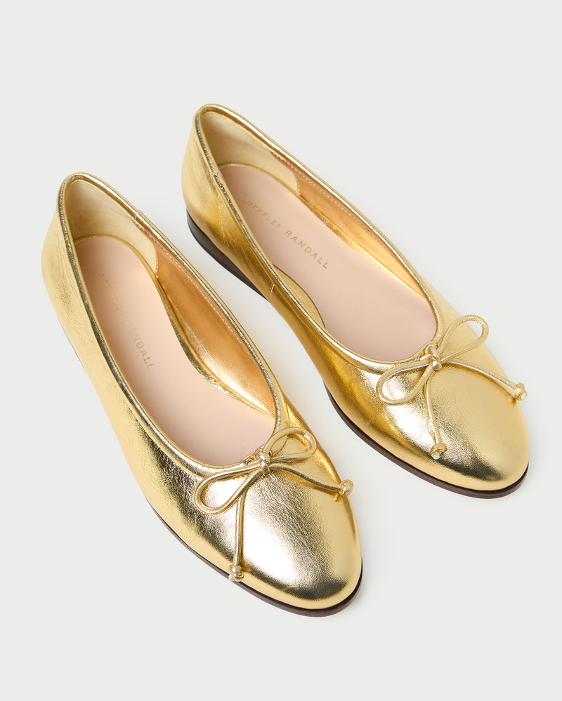 Noelle Champagne Leather Ballet Flat | Flats | Footwear Noelle Champagne Leather Ballet Flat | Flats | Footwear
