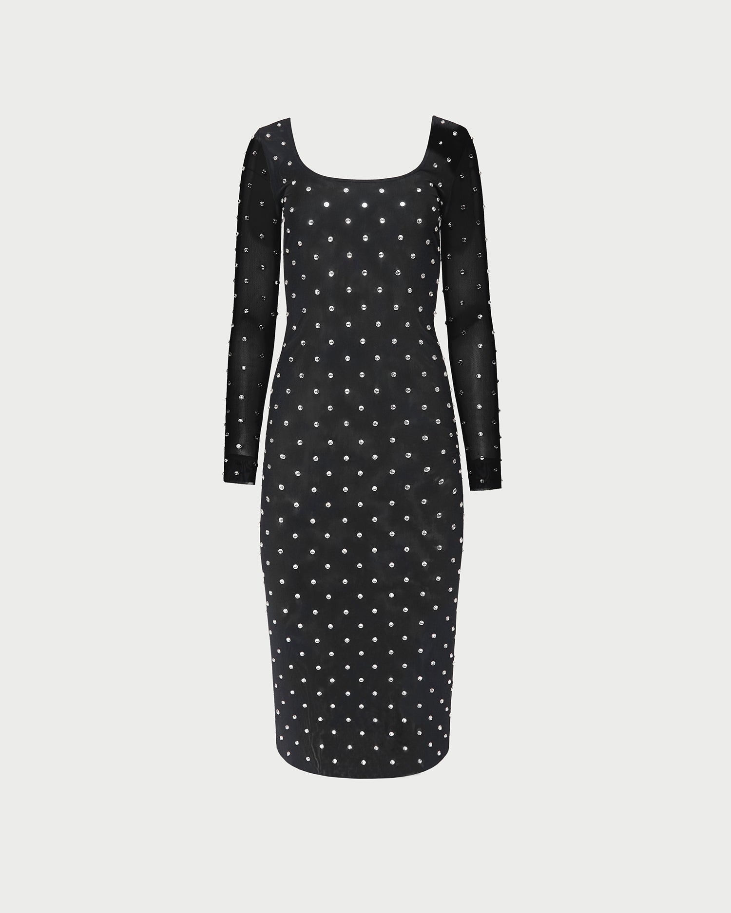 mesh middle dress Nuri Black Crystal Mesh Dress | Dresses
