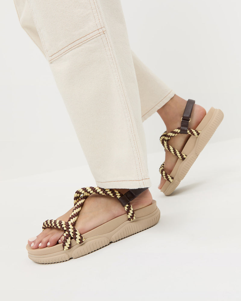 Color: Cream/Brown/Butter