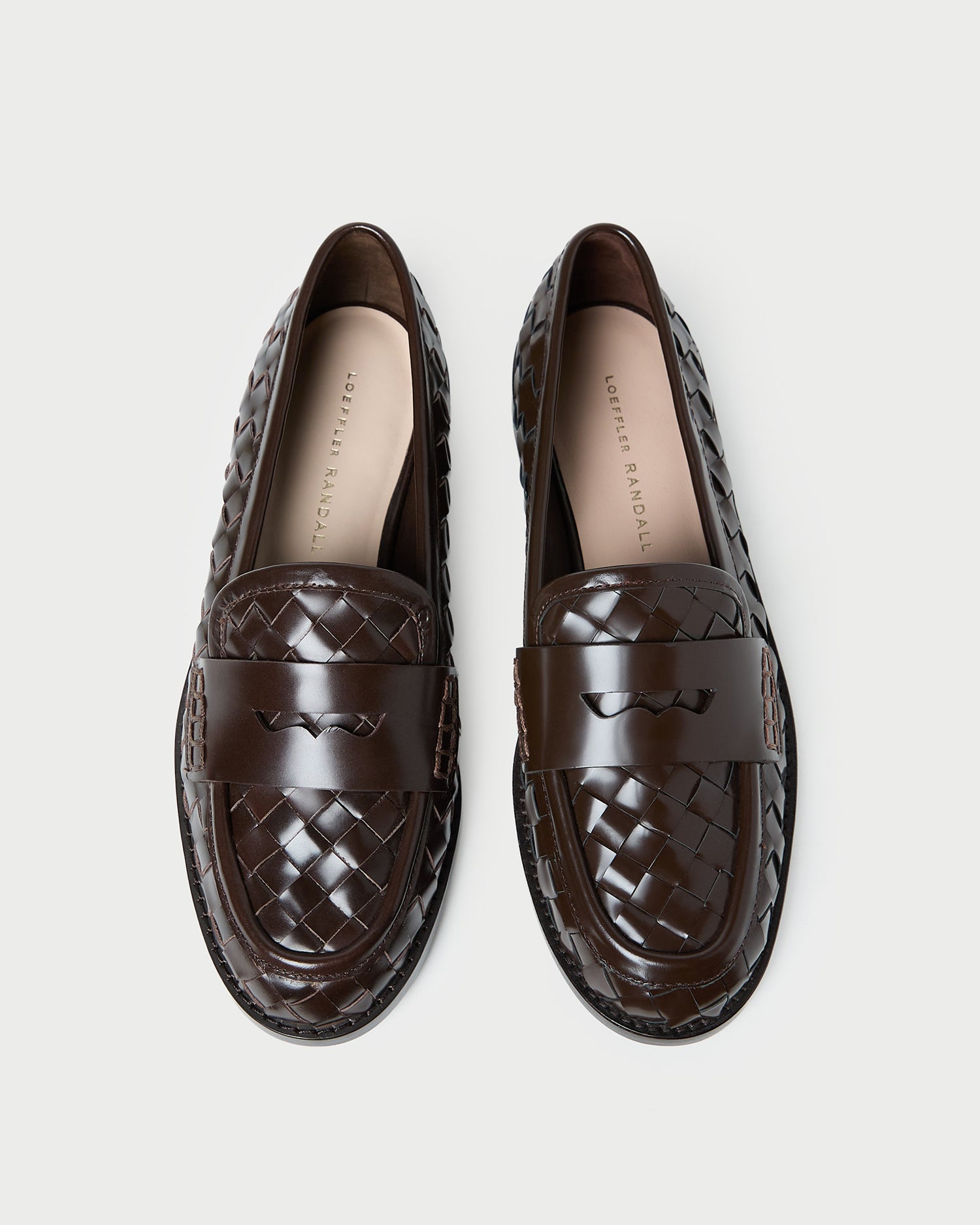 Rachel Espresso Woven Leather Loafer | Loafers