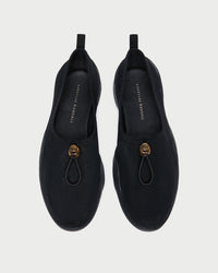 Raina Black Mesh Flat