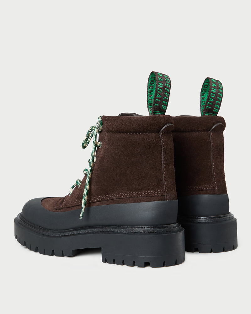 Remy Brown Suede Weather Boot in brown suede.