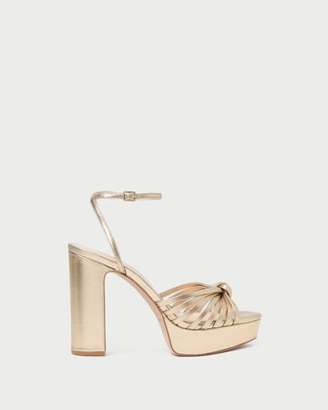 Rivka Champagne Knot Platform Sandal