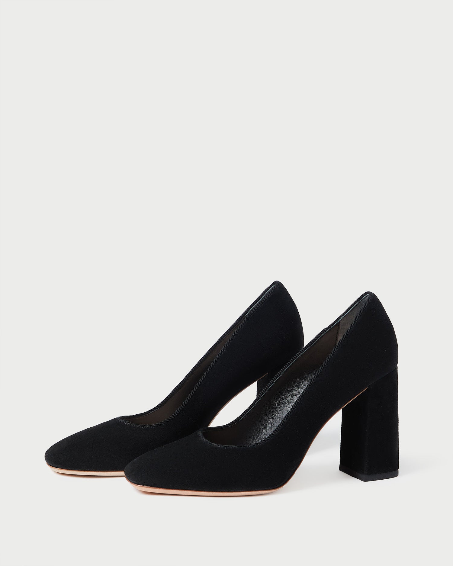 Lola | Extra Wide Fit Black Suede Court Shoes – Sargasso and Grey