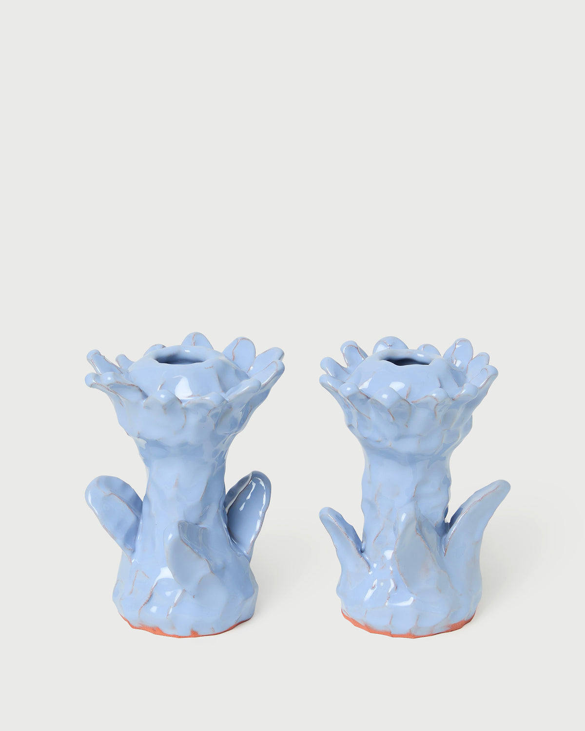 LR x Sean Gerstley Blue Ceramic Candlesticks