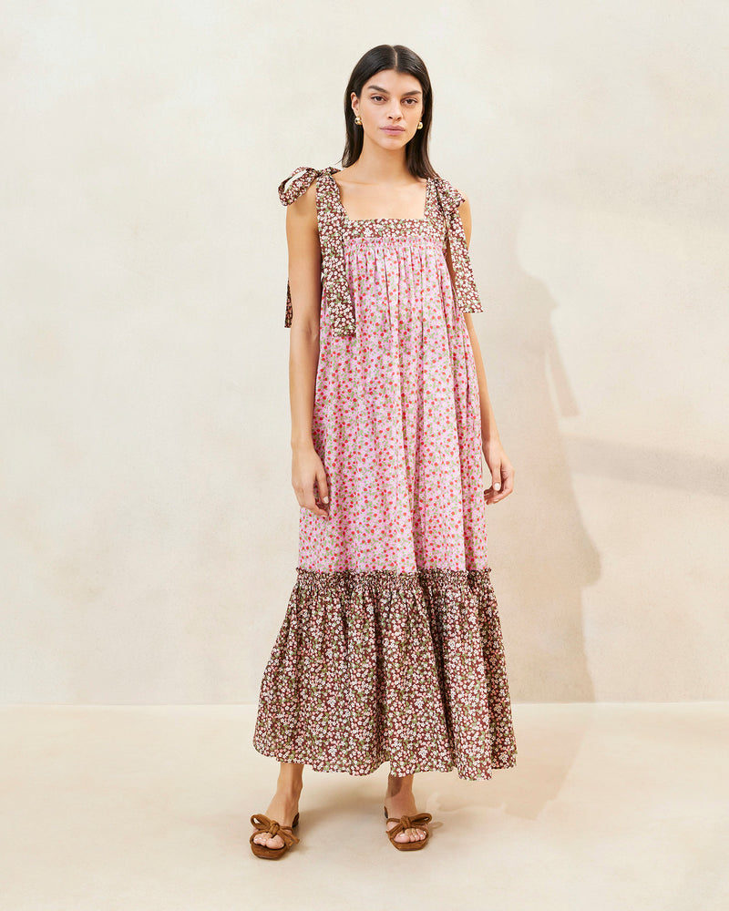 Color: Strawberry/Brown Floral