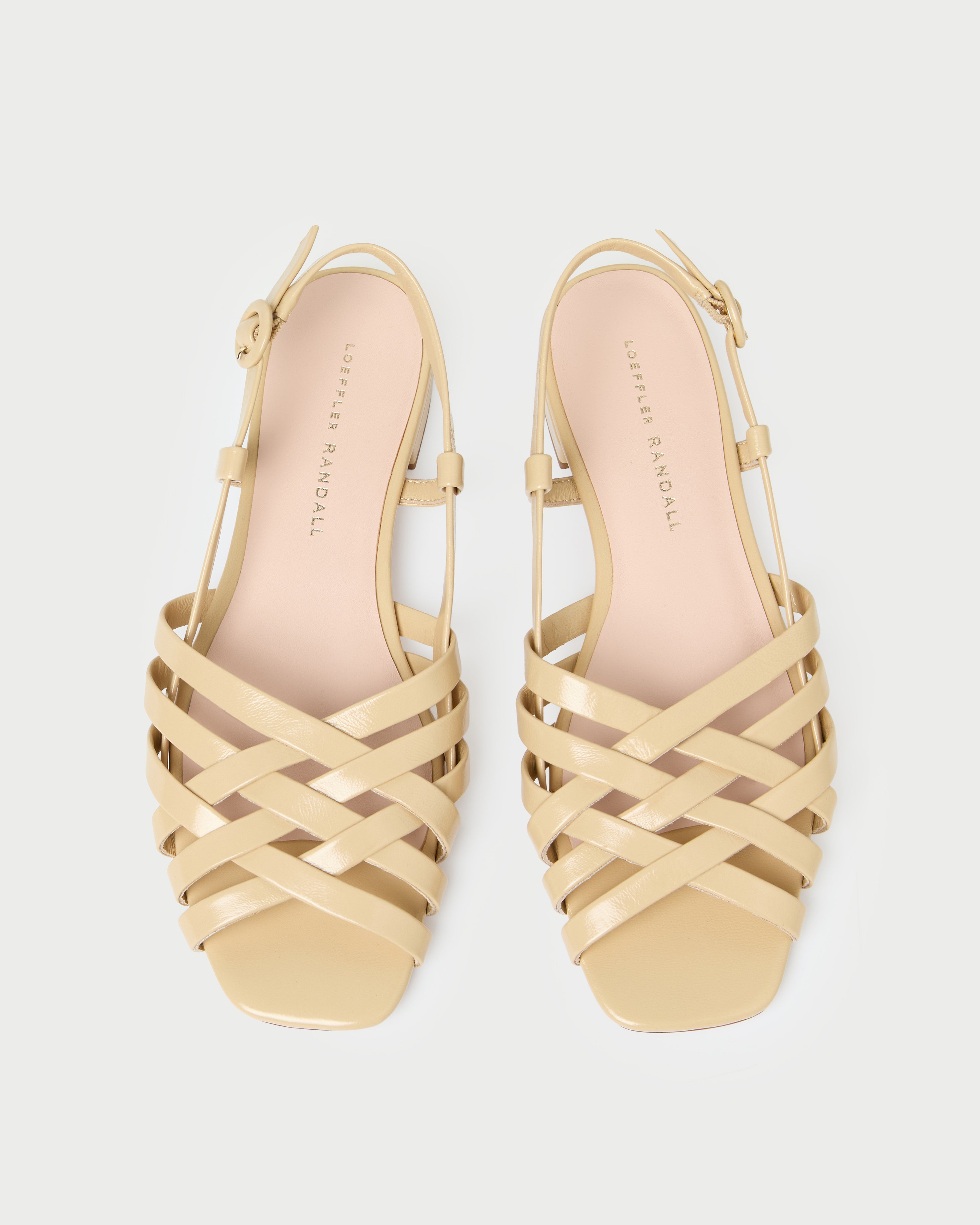 Shelly Bisque Leather Flat Sandal | Flat Sandals | Footwear