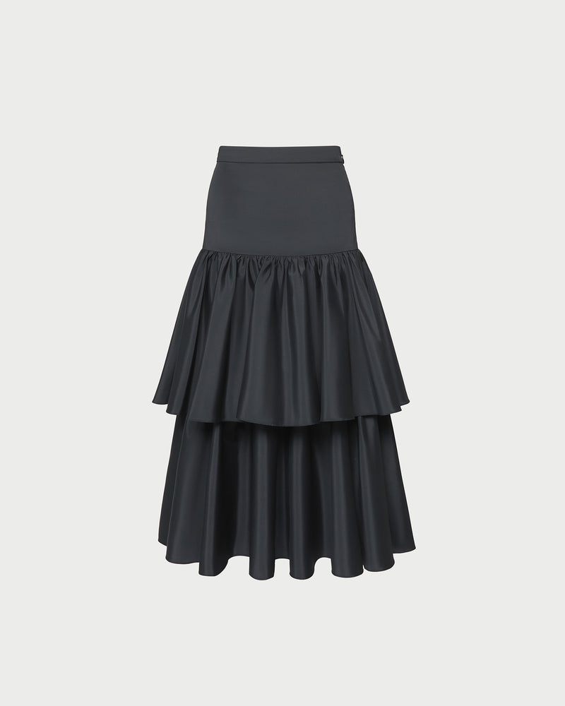 Sora Skirt in black taffeta.