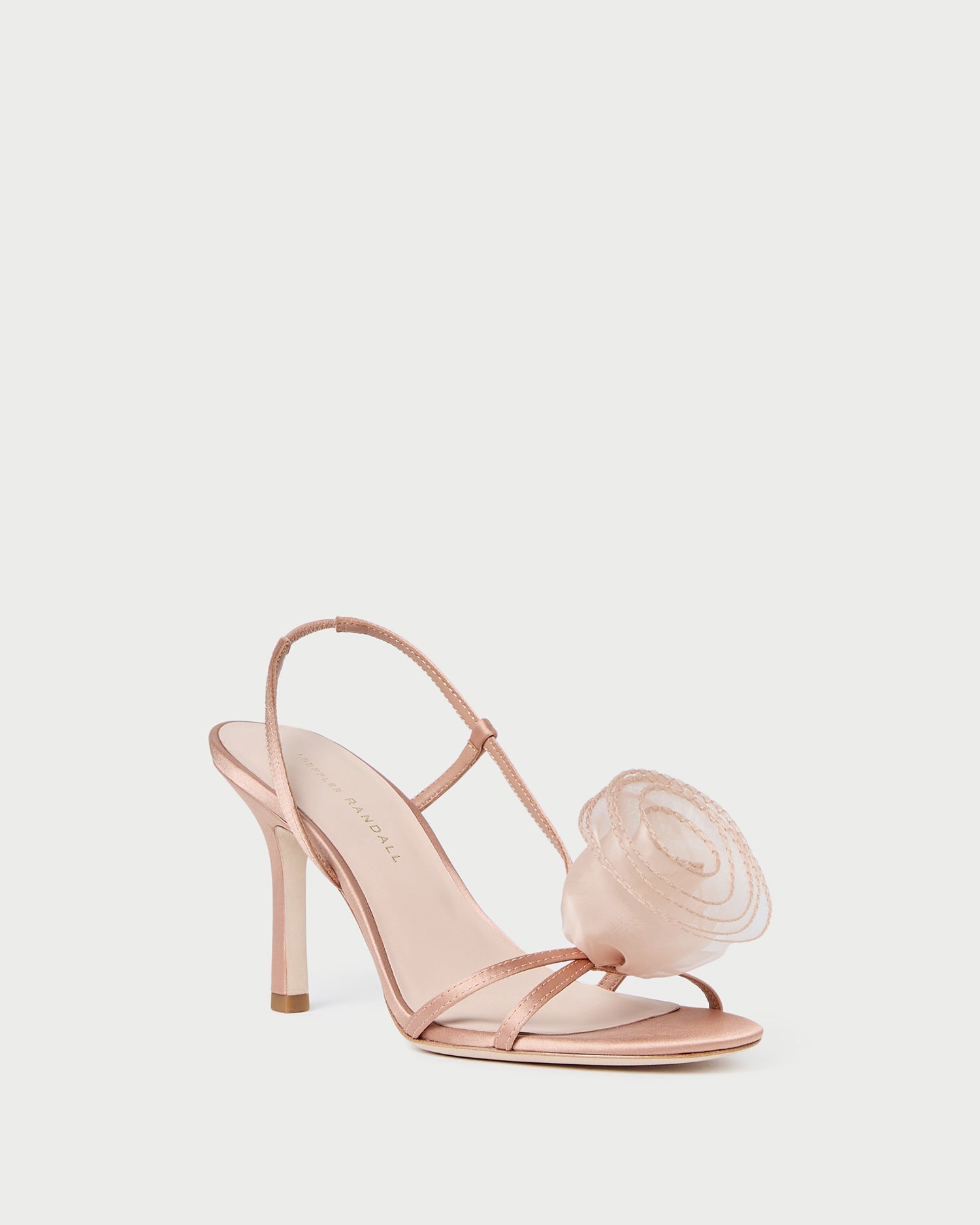 Steph Blush Organza Rose Sandal Heeled Sandals Footwear
