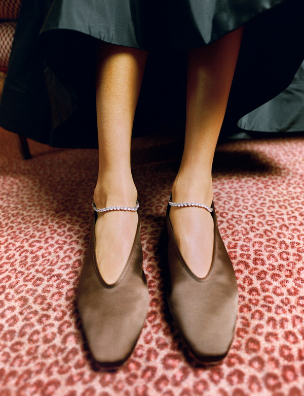 Emery Brown/Crystal Ballet Flat - Loeffler Randall