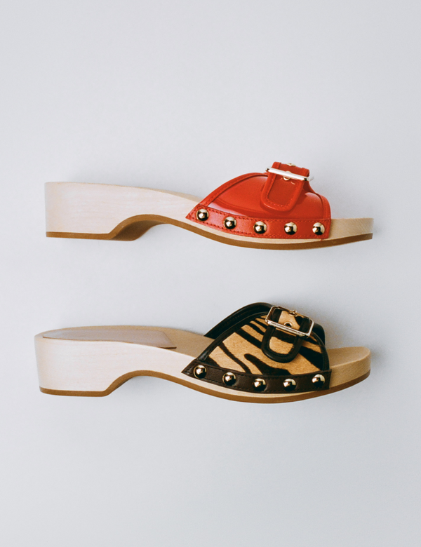 Paulie Red Studded Sandal and Paulie Zebra Studded Sandal - Loeffler Randall