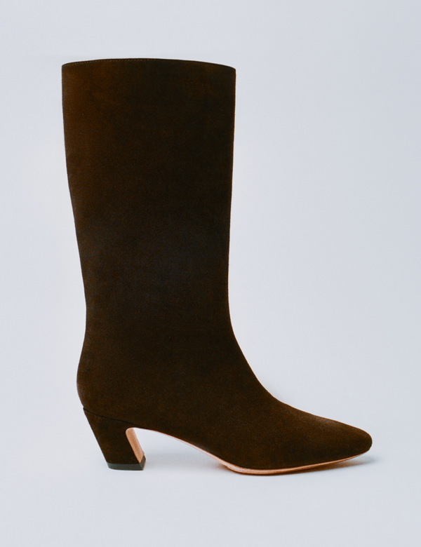 Cleo Brown Suede Mid Calf Boot - Loeffler Randall