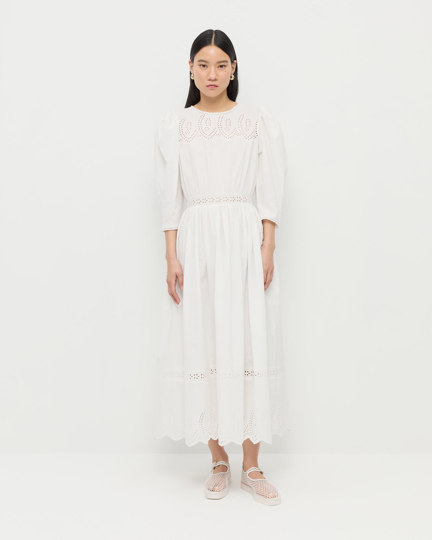Thelma Cream Eyelet Dress | Dresses | Apparel 8 Thelma Cream Eyelet Dress | Dresses | Apparel 8