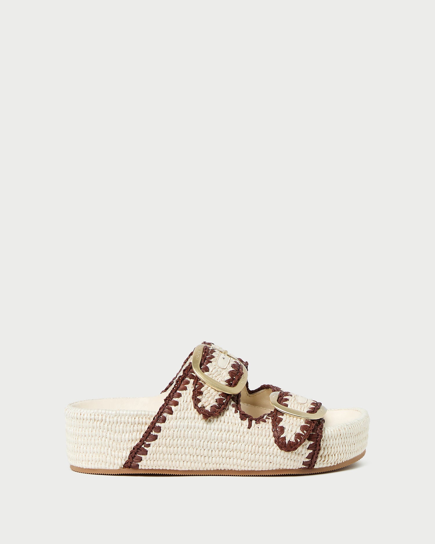 Sandal Loeffler Randall Daisy Espadrille Theo Cream Two-Band