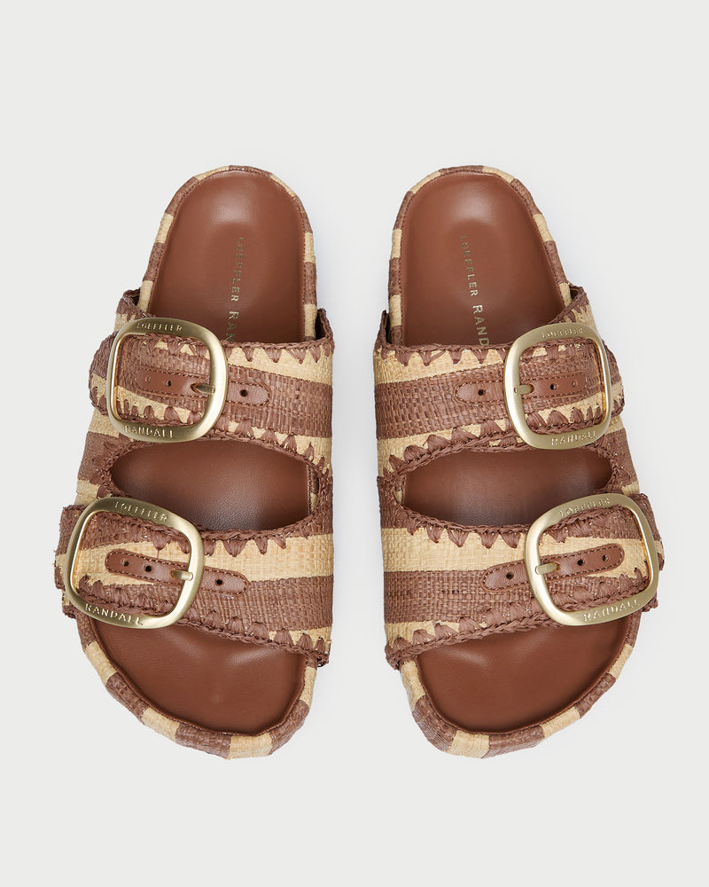 Color: Brown/Natural Stripe